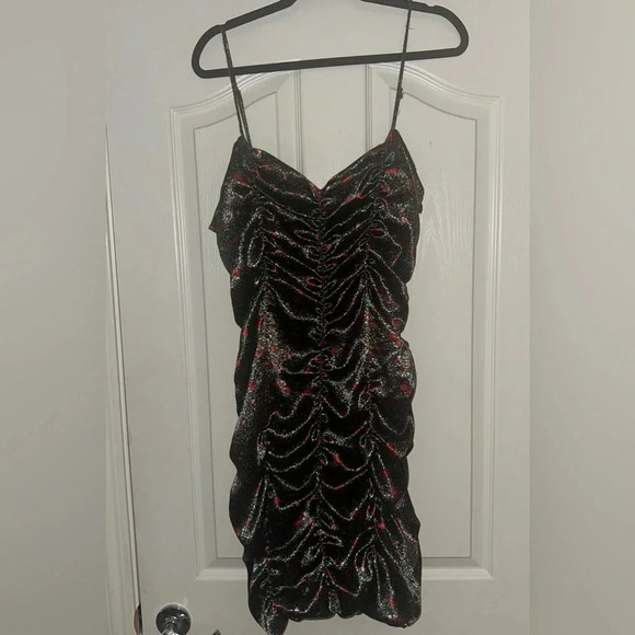 Urban Outfitters Dresses & Skirts - NWOT- Urban Outfitters Floral Red‎ Green Rouched Dress. Size XL.